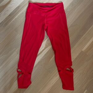 Victoria Secret Red Ballet Style Leggings